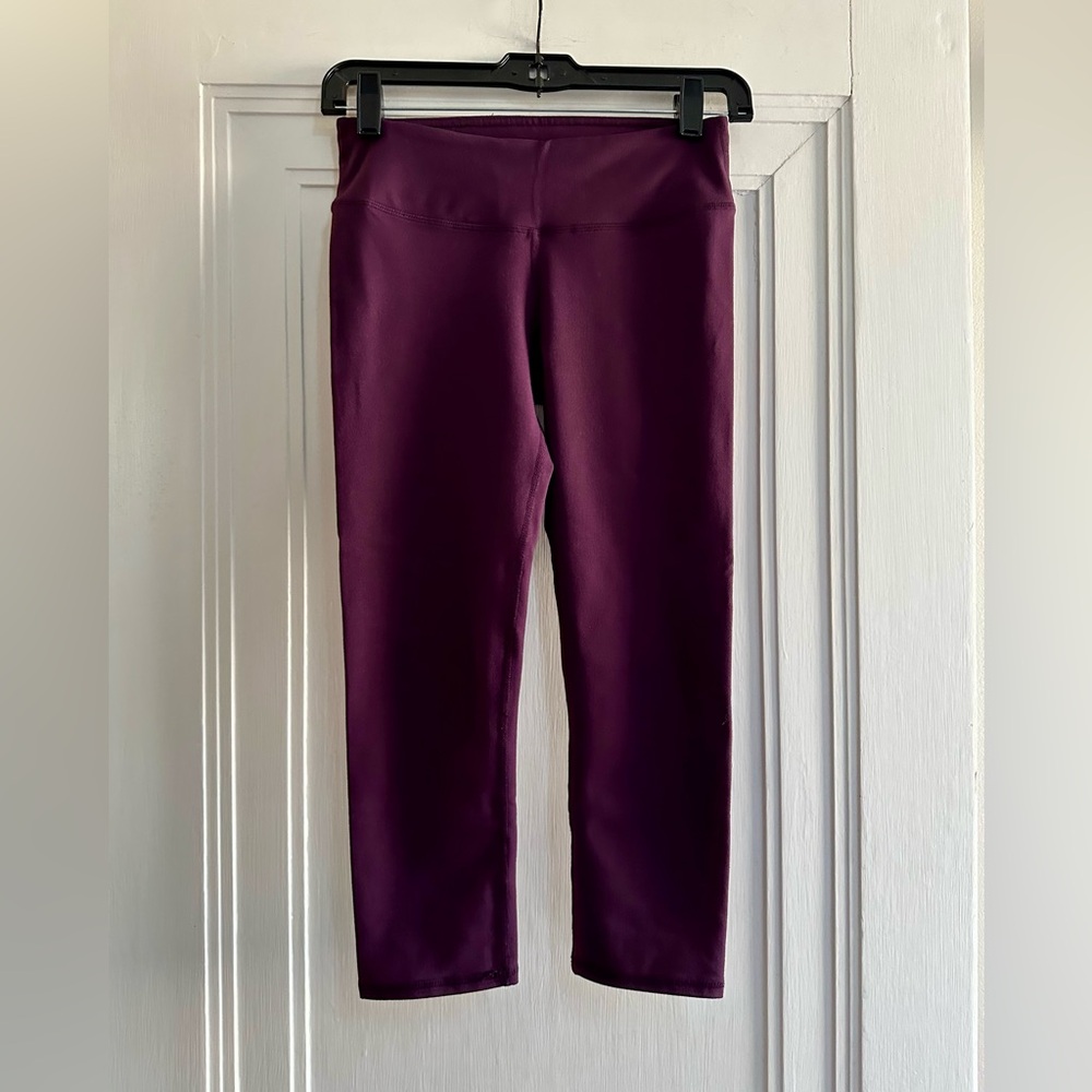 Fila Dark Purple Cropped Leggings - Size XS